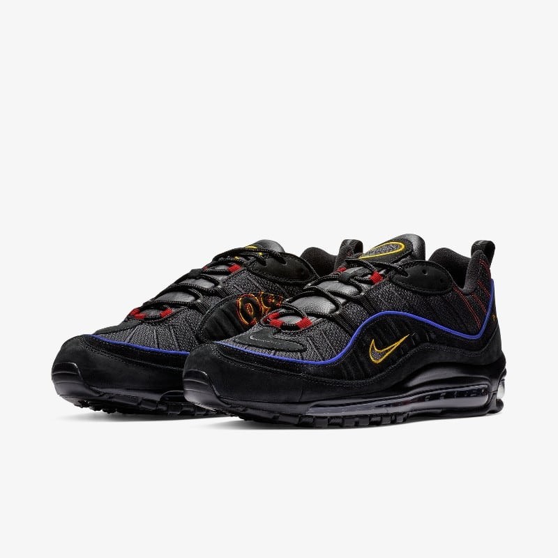 Air max 98 shop black red blue